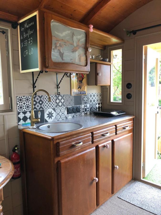 Roulotte A Honfleur Villa Bagian luar foto
